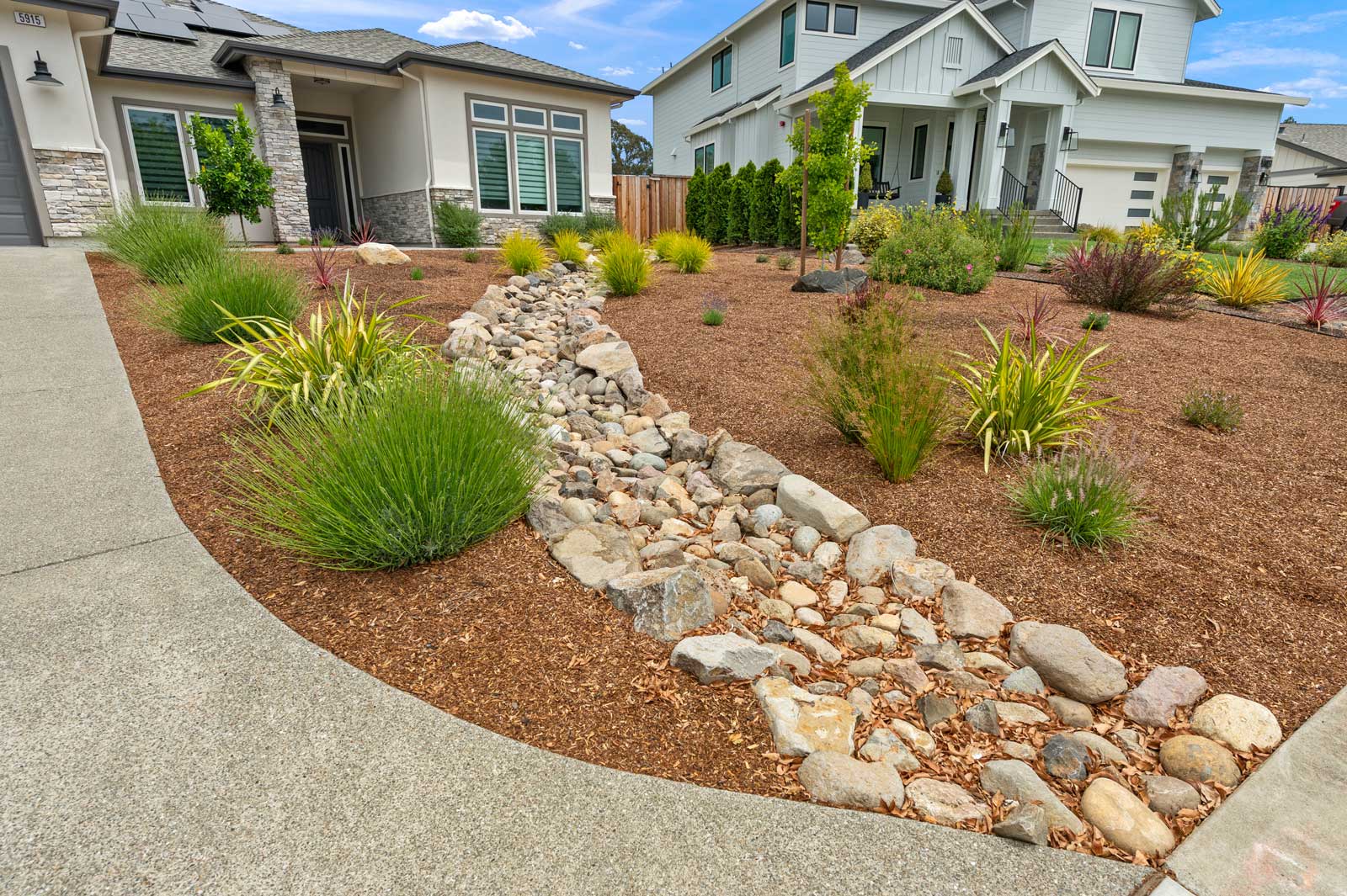 Quality landscaping includes drought resistant garden design